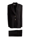 Alma Sanchez Woman Suit Black Size 12 Polyester, Elastane In Black