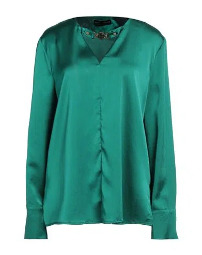 Alma Sanchez Woman Top Emerald Green Size 10 Polyester