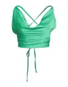 Alma Sanchez Tops In Green