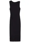 Almada Label Amani Knitted Midi Dress In Black