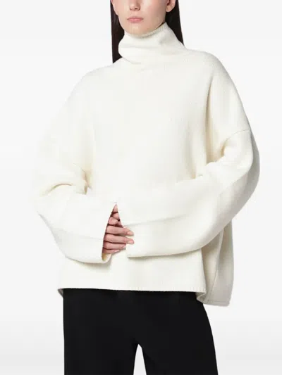 Almada Label Amie Roll-neck Sweater In White