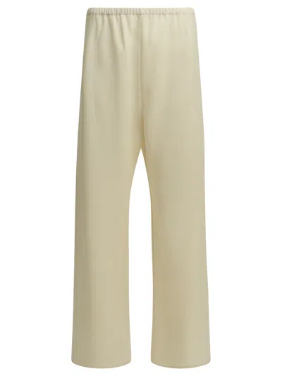 Almada Label Bea Elasticated-waistband Trousers In White