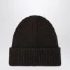 Almada Label Brown Wool And Cashmere Beanie In Brown