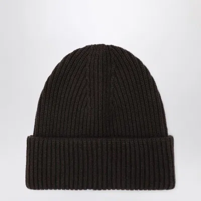 ALMADA LABEL ALMADA LABEL BROWN WOOL AND CASHMERE BEANIE
