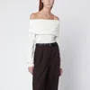 Almada Label Cara Sweater In Cream Silk And Cashmere In Neutral
