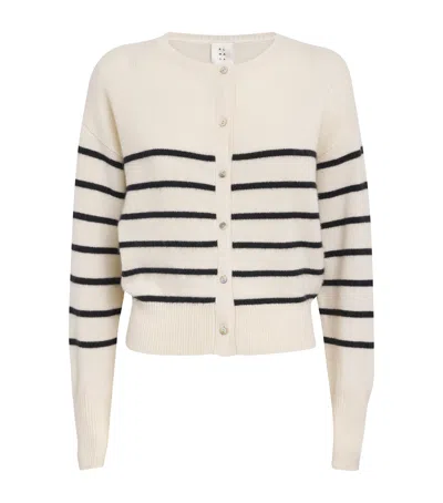 Almada Label Cashmere Coco Cardigan In Ivory