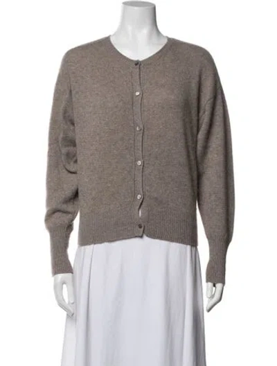Pre-owned Almada Label Cashmere Crew Neck Sweater In Grey