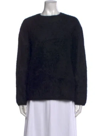 Pre-owned Almada Label Cashmere Crew Neck Sweatshirt In Black