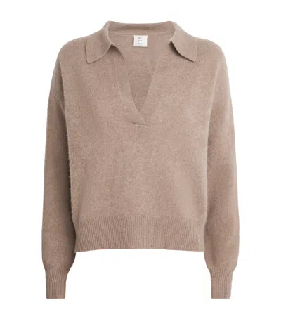 Almada Label Cashmere Kaia Sweater In Neutral