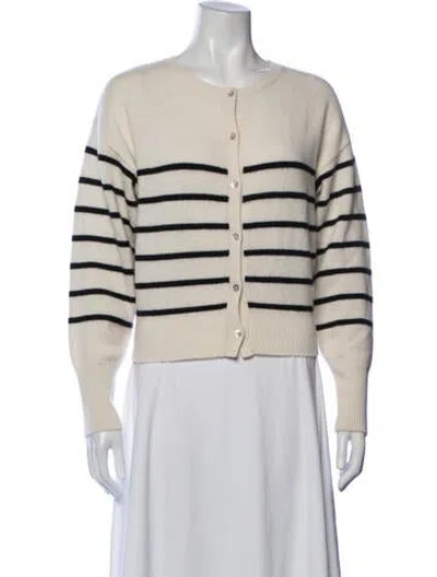 Pre-owned Almada Label Cashmere Striped Sweater In Neutrals