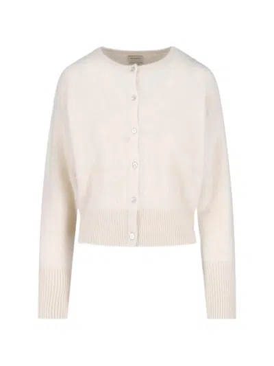 Almada Label Coco Brushed Buttoned Cardigan In Neutral