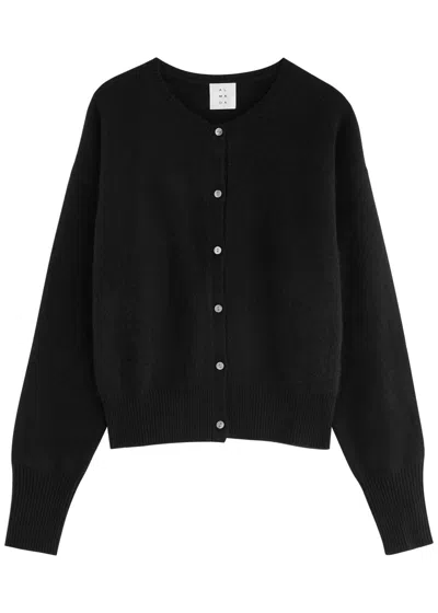 Almada Label Coco Cashmere Cardigan In Black