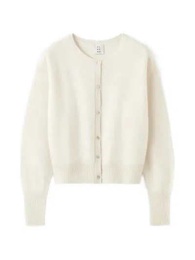 Almada Label Coco Wool Cardigan In White