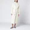 Almada Label Cream Robe Coat In Sand