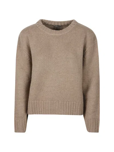 Almada Label Cru Ribbed-trim Drop-shoulder Sweater In Neutral