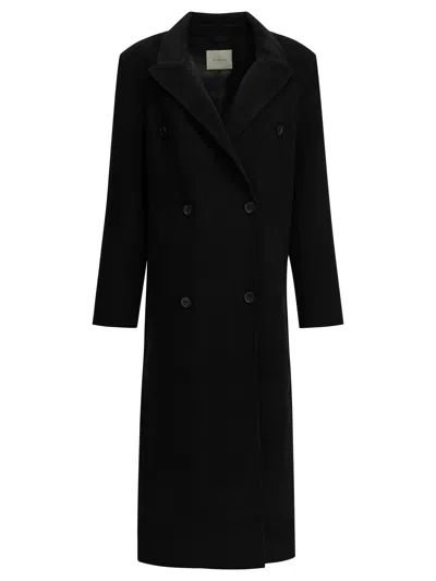 Almada Label "deja" Long Coat In Black