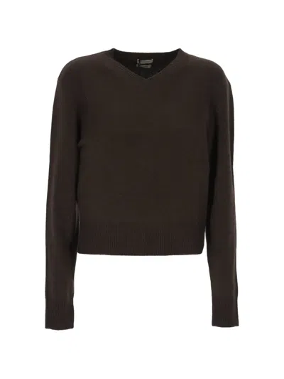 Almada Label Gaelle V-neck Knitted Sweater In Multi