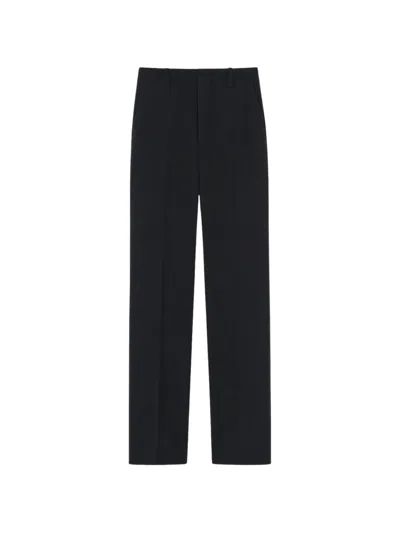 Almada Label Erin Pressed-crease Straight-leg Trousers In Schwarz
