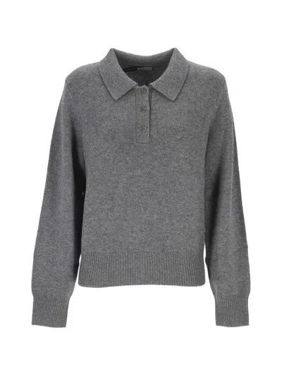 Almada Label Gine Button-fastening Polo Shirt In Gray