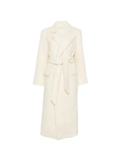 Almada Label Ivy Belted Coat In Neutral