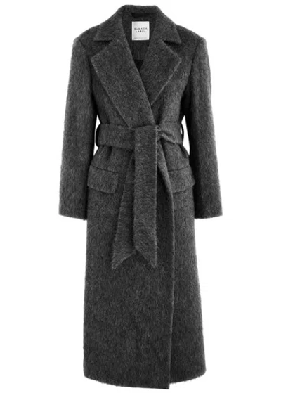 Almada Label Ivy Belted Wool-blend Coat In Grey