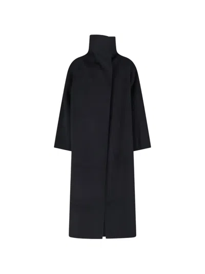 Almada Label Kaity Doublé High-neck Coat In Black