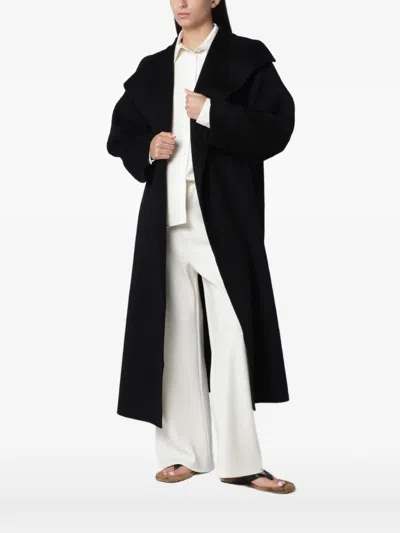 Almada Label Kaity High-neck Coat In Black