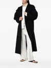 Almada Label Kaity Oversized-collar Coat In Black