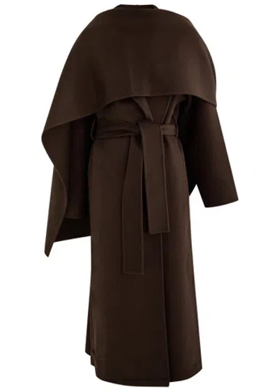 Almada Label Mara Wool And Cashmere-blend Coat In Chocolate