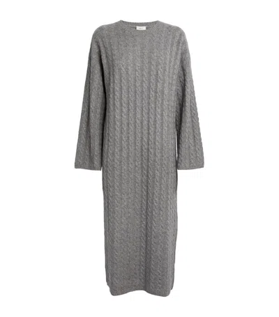 Almada Label Merino Wool-cashmere Noma Dress In Grey