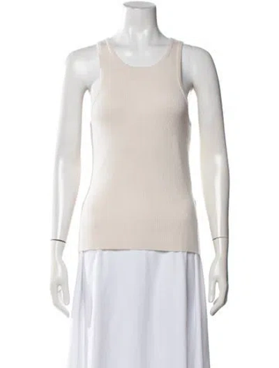 Pre-owned Almada Label Merino Wool Crew Neck Top In Neutrals