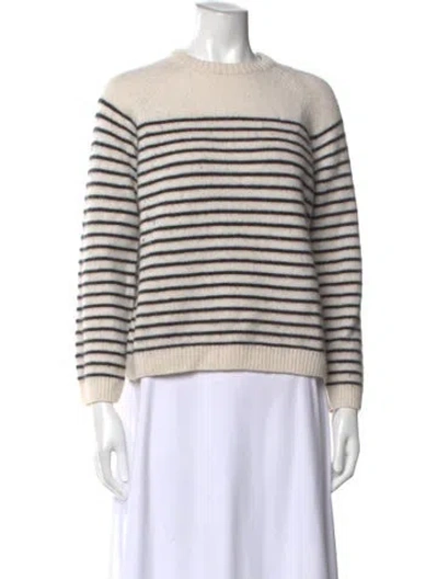 Pre-owned Almada Label Merino Wool Striped Sweater In Multi