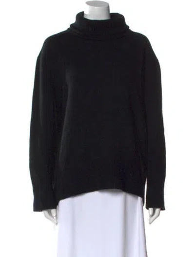 Pre-owned Almada Label Merino Wool Turtleneck Sweater In Black