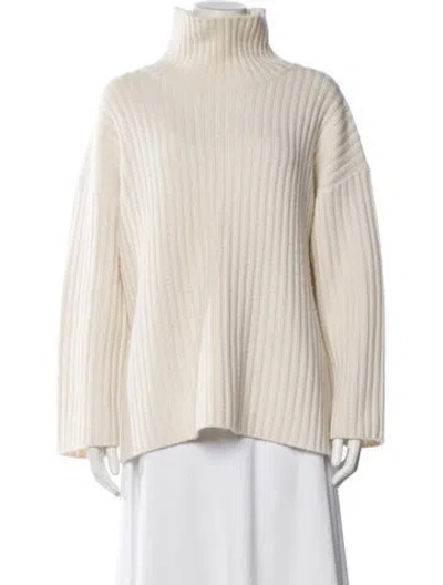 Pre-owned Almada Label Merino Wool Turtleneck Sweater In Neutrals