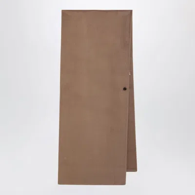 Almada Label Micha Doublé Beige Scarf In Brown