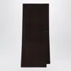 Almada Label Micha Doublé Brown Scarf In Black