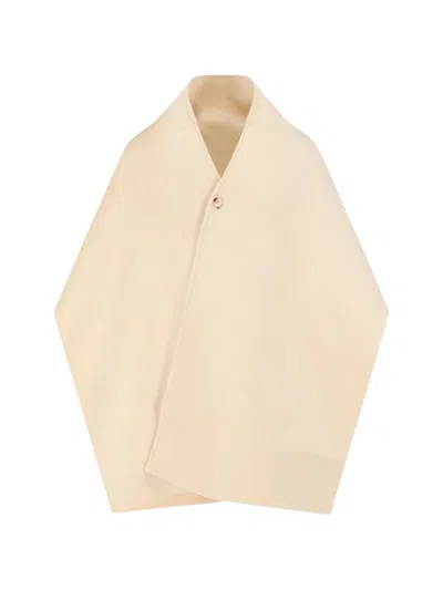 Almada Label Micha Doublé Button-fastening Scarf In White