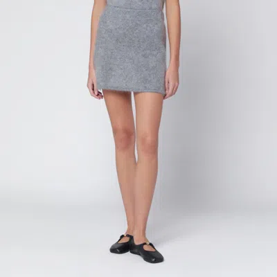 Almada Label Mimi Skirt In Grey Cashmere In Gray