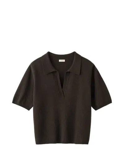 Almada Label Nessa Cashmere T-shirt In Brown