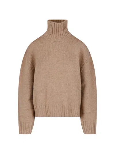 Almada Label Nola High-turtleneck Jumper In Neutral