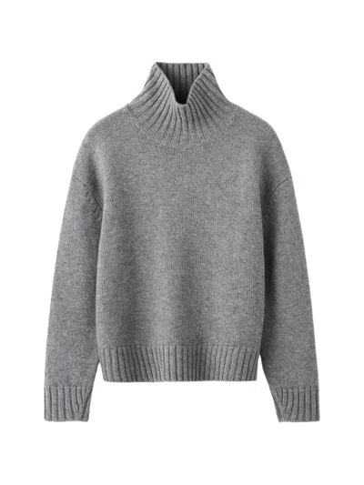 Almada Label Nola Ribbed-knit Roll-neck Sweater In Gray
