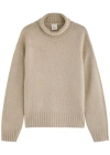 Almada Label Nola Roll-neck Wool-blend Jumper In Taupe