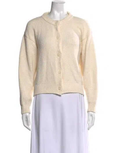 Pre-owned Almada Label Open Front Sweater In Neutrals