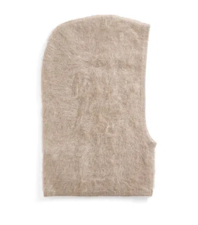 Almada Label Organic Cashmere Bibi Balaclava In Brown