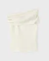 Almada Label Poppy Top In White