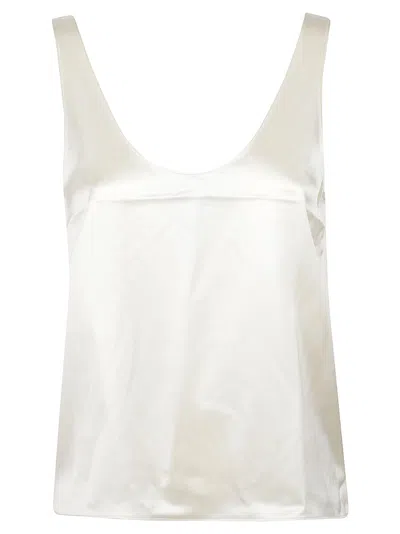 Almada Label Romy Satin Top In Brown