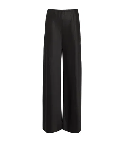 Almada Label Satin Bias Trousers In Black