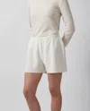 Almada Label Shorts Bim Satin In White