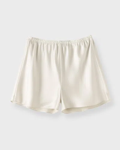 Almada Label Shorts Bim Satin In White
