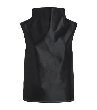 Almada Label Silk-blend Kiera Top In Black